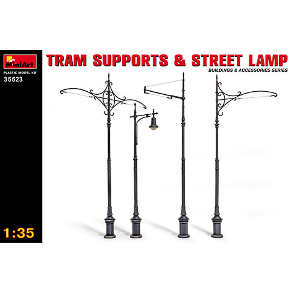 MiniArt 35523 Tram Supports & Street Lamp 1:35