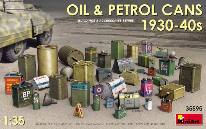 MiniArt 35595 Oil & Petrol Can 1930-40's(36) 1:35