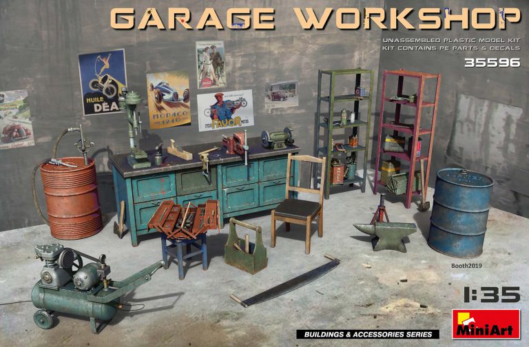 MiniArt 35596 Garage Workshop: Equipment & Tools 1:35