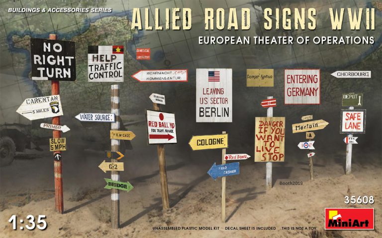 MiniArt 35608 WWII Allies Road Signs European 1:35