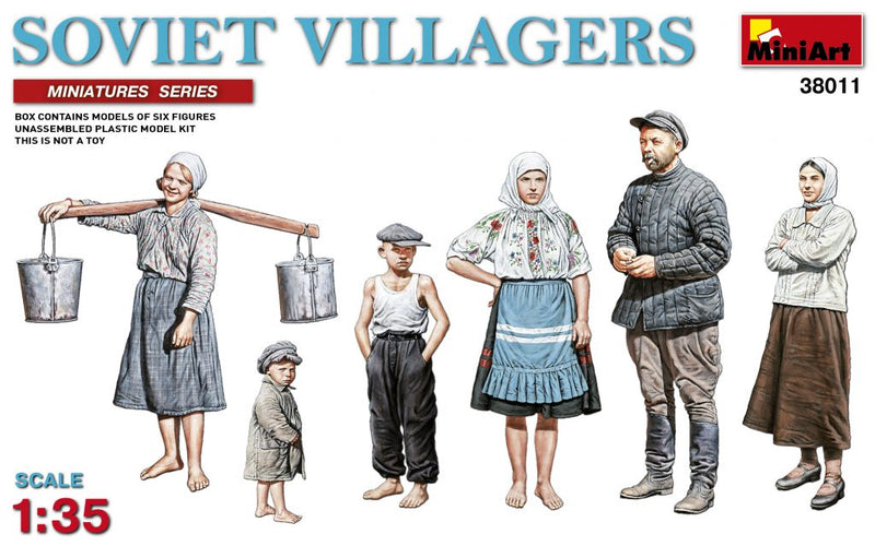 MiniArt 38011 Soviet Villagers(6) 1:35