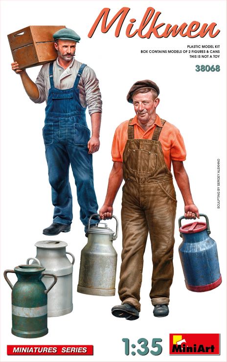 MiniArt 38068 Milkmen (2) w/containers 1:35