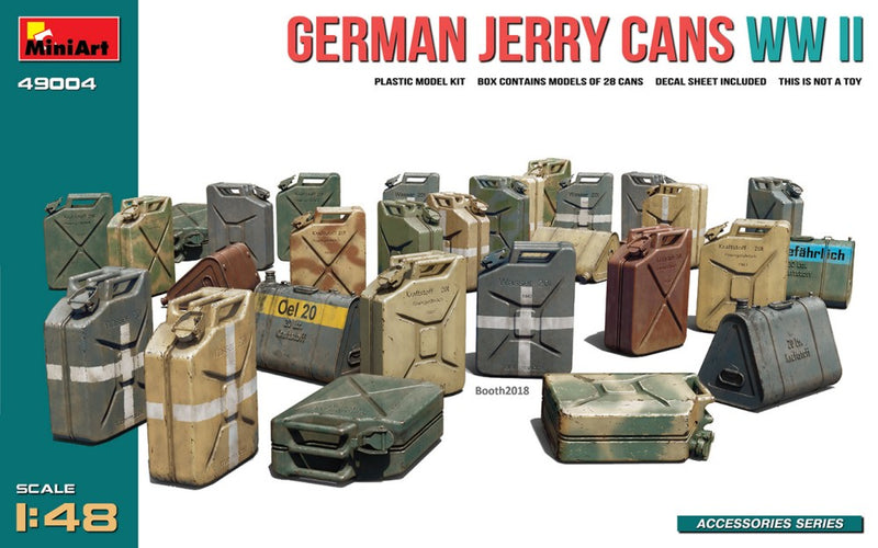 MiniArt 49004 WWII German Jerry Can Set 24pc 1:48