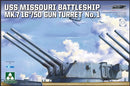 Takom 5015 USS Missouri battleship 16" Gun Turret 1:72