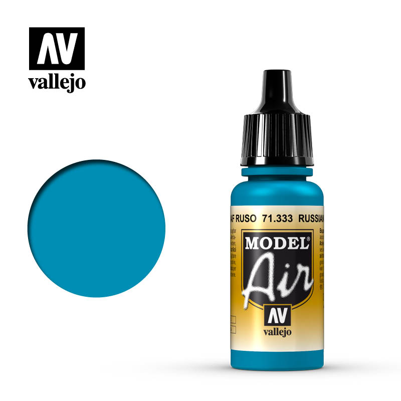 Vallejo Acrylic Paints 71333 Model Air Airbrush Paint, Russian AF Blue (17ml)