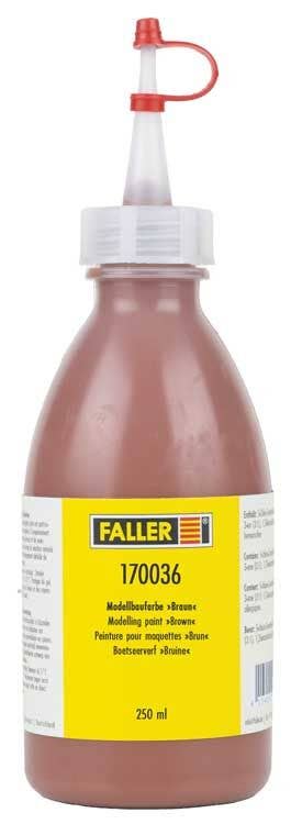 PREORDER Faller 170036 Model Building Paint, Brown (8.5oz 250ml)