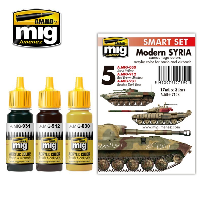 Ammo Mig 7103 MODERN SYRIA CAMO SET