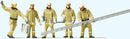 Preiser HO 10770 Modern Firemen Arriving at Scene with Accessories, Beige Uniforms (5)
