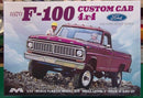 Moebius 1230 1:25 FORD F100 CUSTOM 4X4