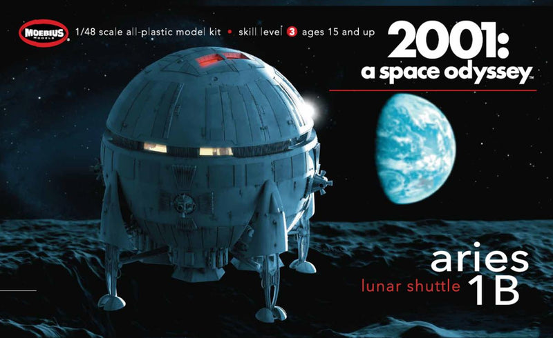 Moebius Models 2001-7 2001 Aries 1B Lunar Shuttle 1:48