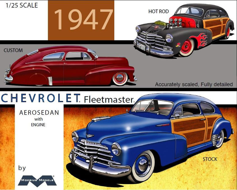 Moebius 2301 1:25 '47 Chevy Fleetmaster Aerosedan