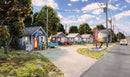 Woodland Scenics HO BR5073 Moonlite Motor Court, Built-&-Ready Landmark Structure, Includes Office and 3 Rooms