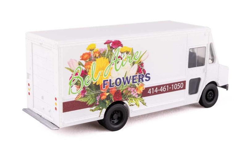 PREORDER Walthers Scenemaster HO 949-12115 Morgan Olson Route Star Van, Bel Aire Flowers