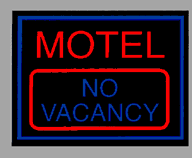 Miniatronics HO 75E1601 Animated Sign, Motel No Vacancy