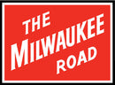 Microscale 10045 The Milwaukee Road (MILW) Aluminum Sign 8" x 6" (Non-Embossed)