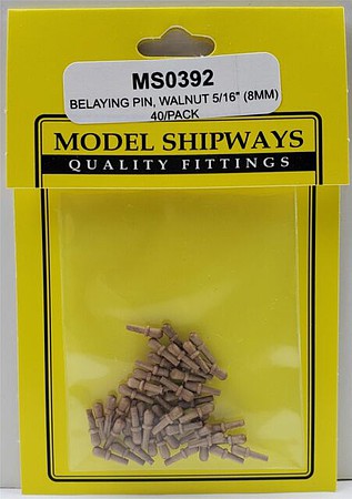 Model Shipways 392 8mm Belaying Pins Walnut