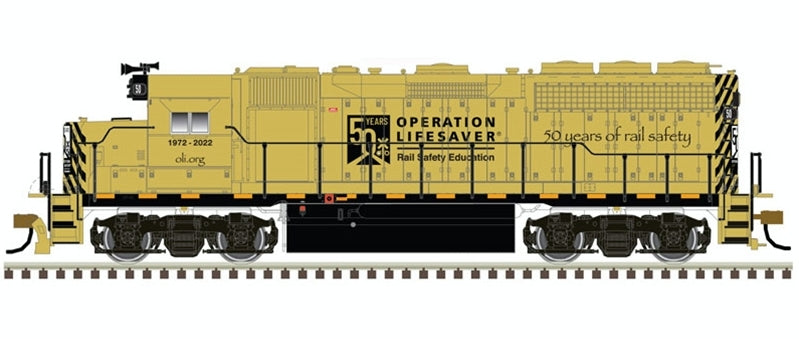 Atlas Master Line N 40005298 Gold Series GP40 with Ditch Lights, Operation Lifesaver 50th Anniversary