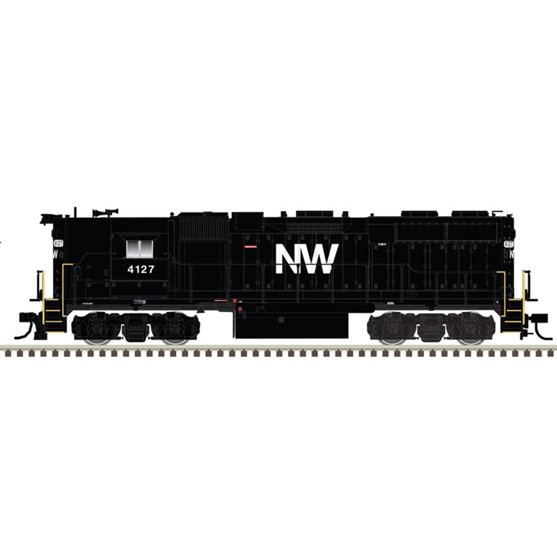 PREORDER Atlas 40005615 EMD GP38 High Nose w/Dynamic Brakes - Standard DC - Master(R) Silver -- Norfolk & Western