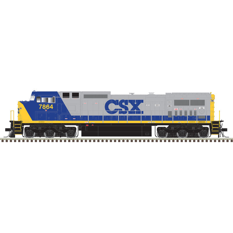 PREORDER Atlas 10004489 HO GE Dash 8-40CW - Standard DC - Master(R) Silver -- CSX