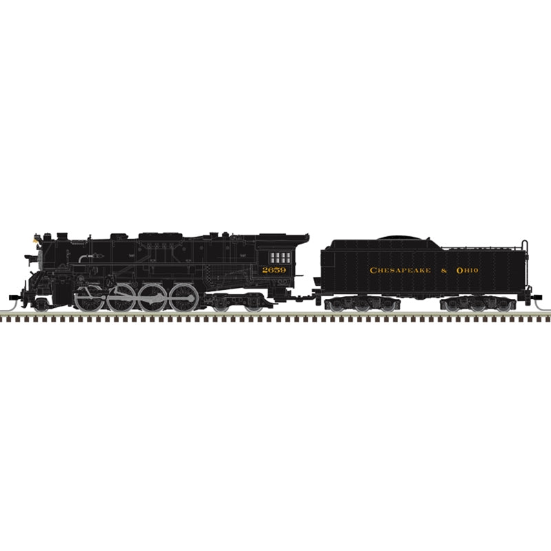 PREORDER Atlas Master Line N 40006046 Gold Series 2-8-4 Berkshire Steam Locomotive, Chesapeake & Ohio