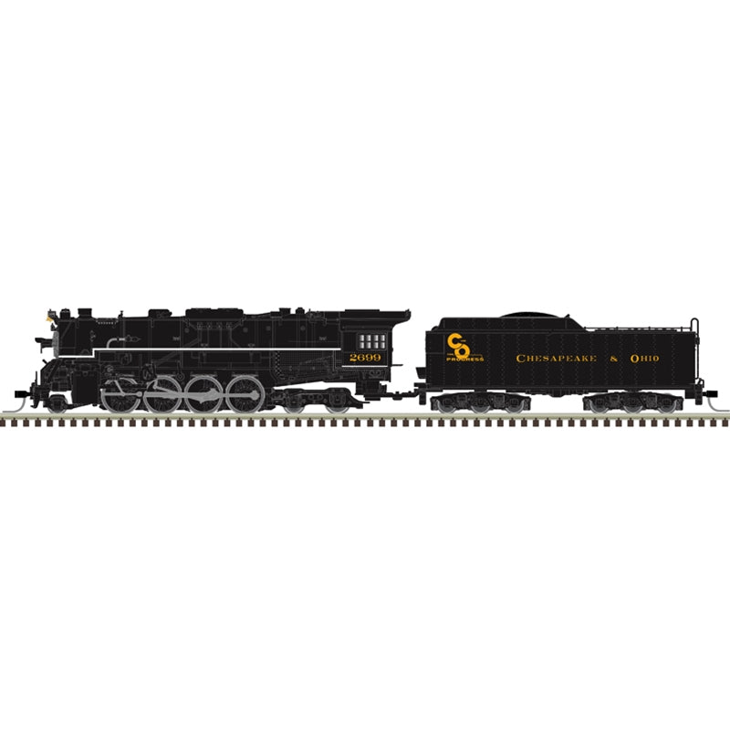 PREORDER Atlas Master Line N 40006042 Silver Series 2-8-4 Berkshire Steam Locomotive, Chesapeake & Ohio