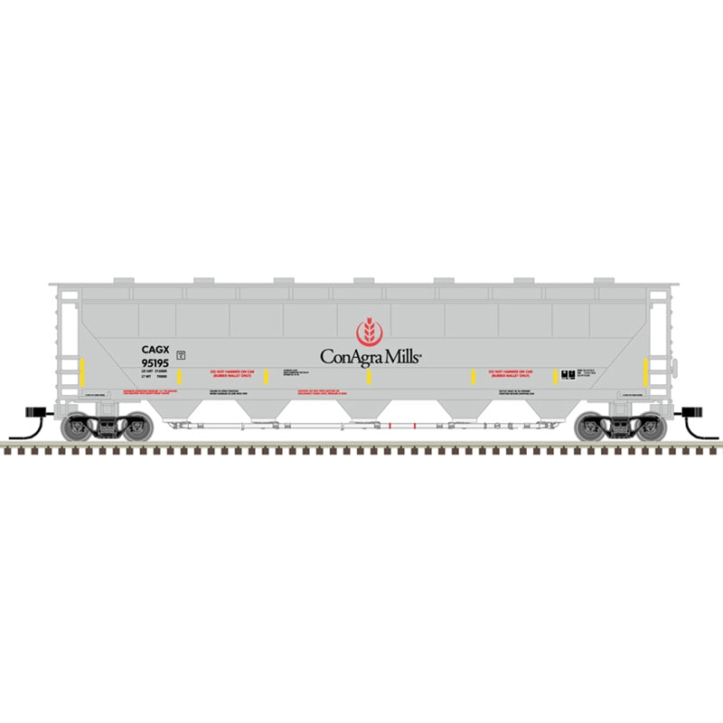 PREORDER Atlas 50005672 Trinity PD5000 Covered Hopper - Ready to Run -- ConAgra Mills CAGX