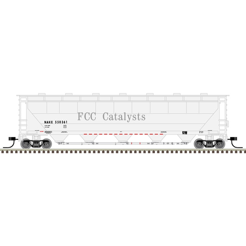 PREORDER Atlas 50005675 Trinity PD5000 Covered Hopper - Ready to Run -- FCC Catalysts NAHX