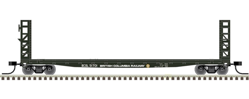 Atlas Master Line N 50005786 48' GSI Bulkhead Flat Car, British Columbia