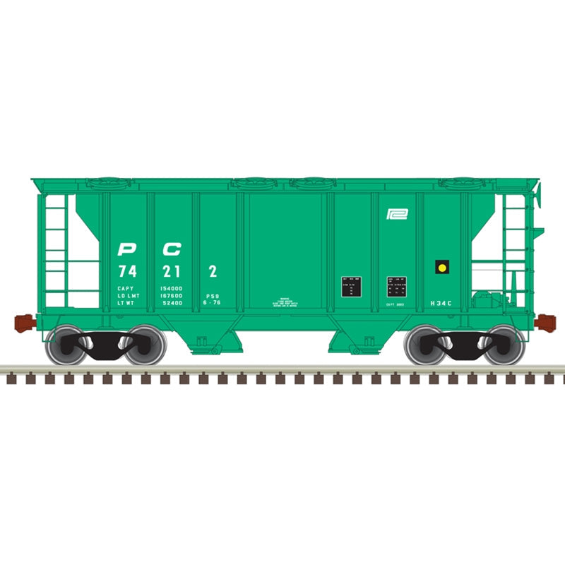 ATLAS 50005894 N TMAN PS-2 COVERED HOPPER PENN CENTRAL