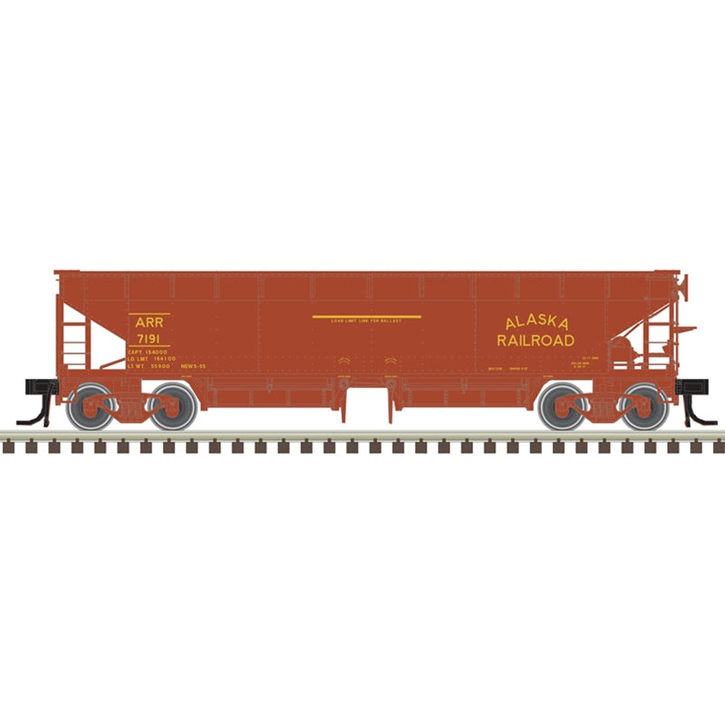 PREORDER Atlas 50006602 70-Ton Hart Ballast Car - Ready to Run - Master(R) -- Alaska Railroad