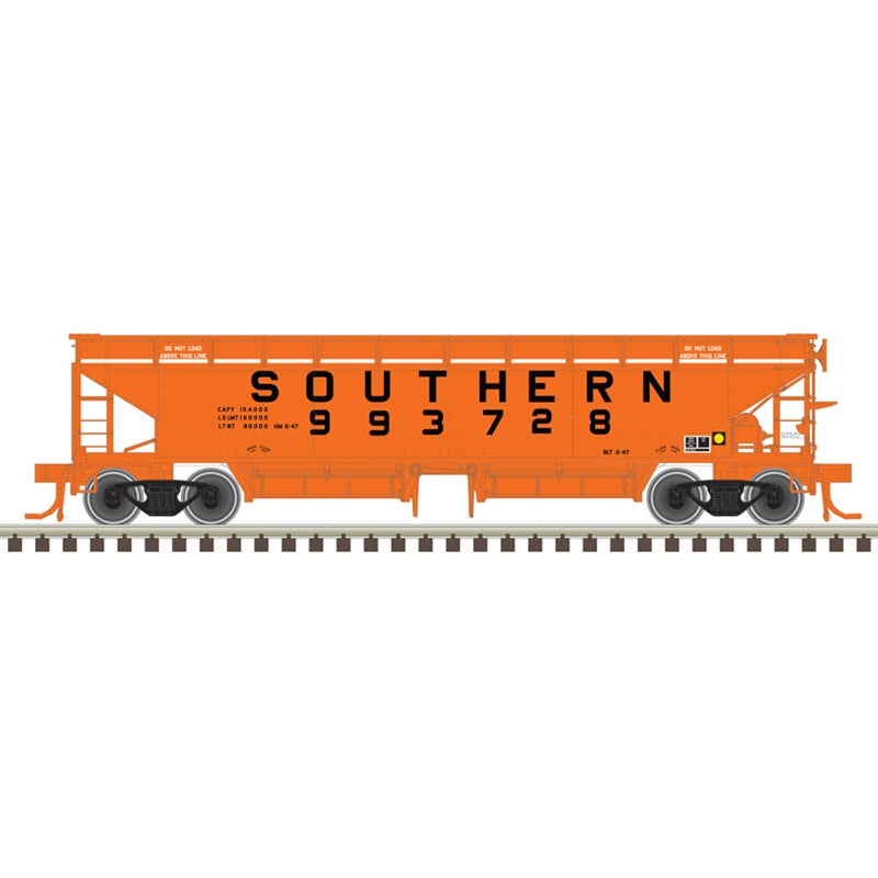 PREORDER Atlas 50006609 70-Ton Hart Ballast Car - Ready to Run - Master(R) -- Southern Railway