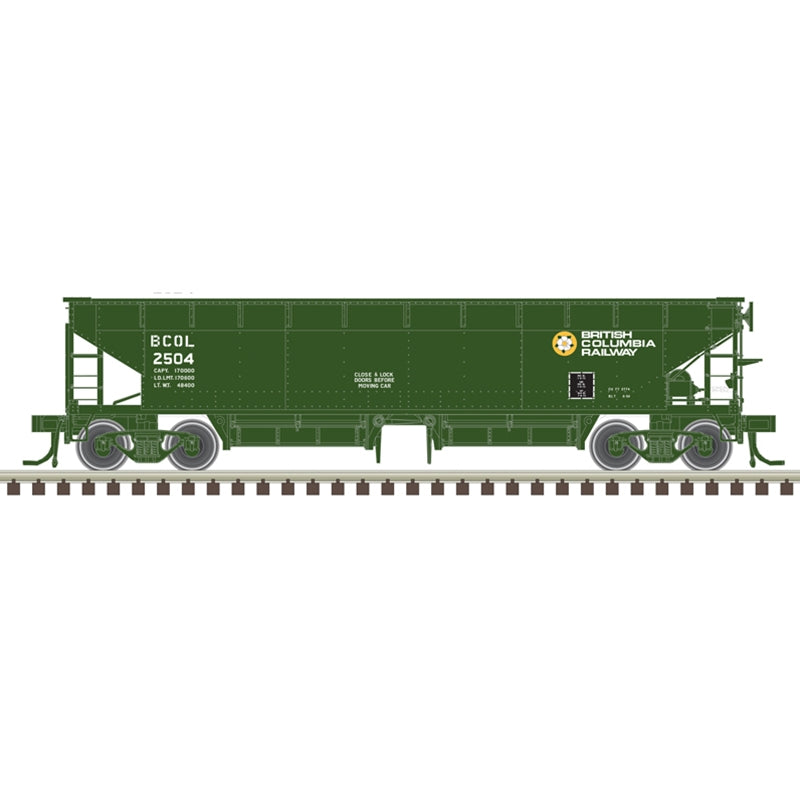 PREORDER Atlas 50006611 70-Ton Hart Ballast Car - Ready to Run - Master(R) -- British Columbia Railway