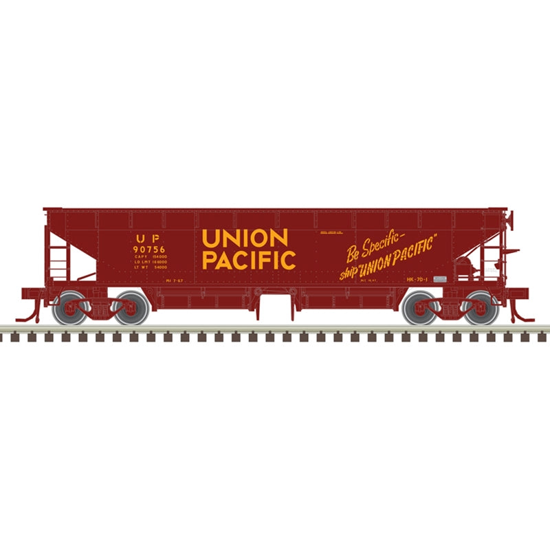 PREORDER Atlas 50006616 70-Ton Hart Ballast Car - Ready to Run - Master(R) -- Union Pacific