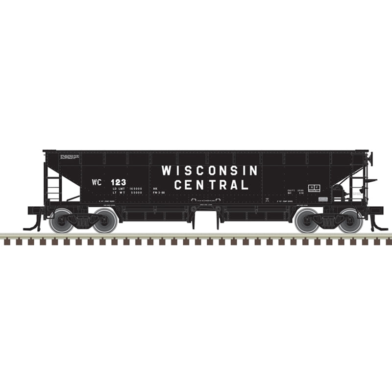 PREORDER Atlas 50006619 70-Ton Hart Ballast Car - Ready to Run - Master(R) -- Wisconsin Central