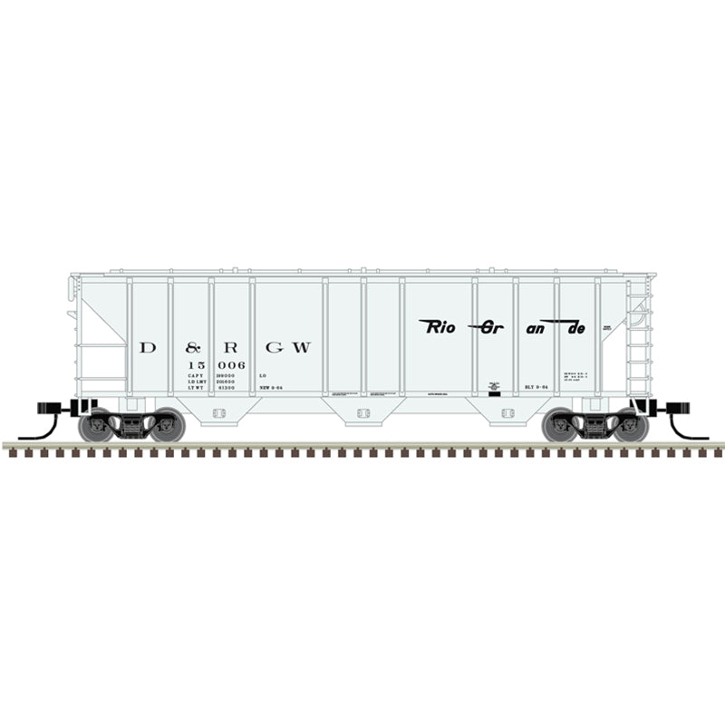 PREORDER Atlas 50006787 PS-2 4427 3-Bay Covered Hopper - Ready to Run - Master(R) -- Denver & Rio Grande Western