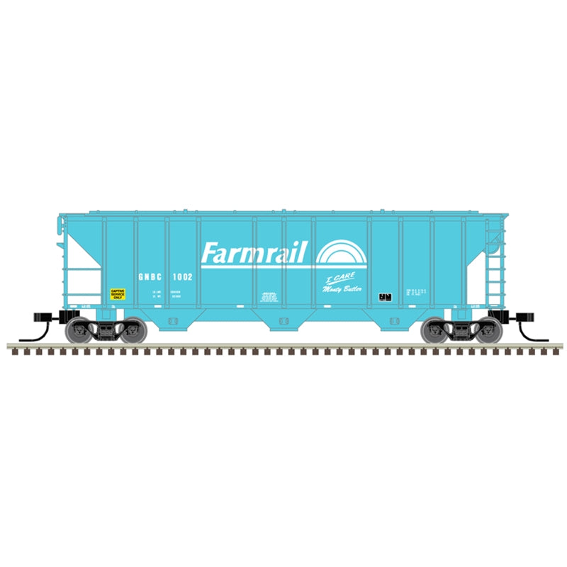 PREORDER Atlas 50006790 PS-2 4427 3-Bay Covered Hopper - Ready to Run - Master(R) -- Farmrail GNBC