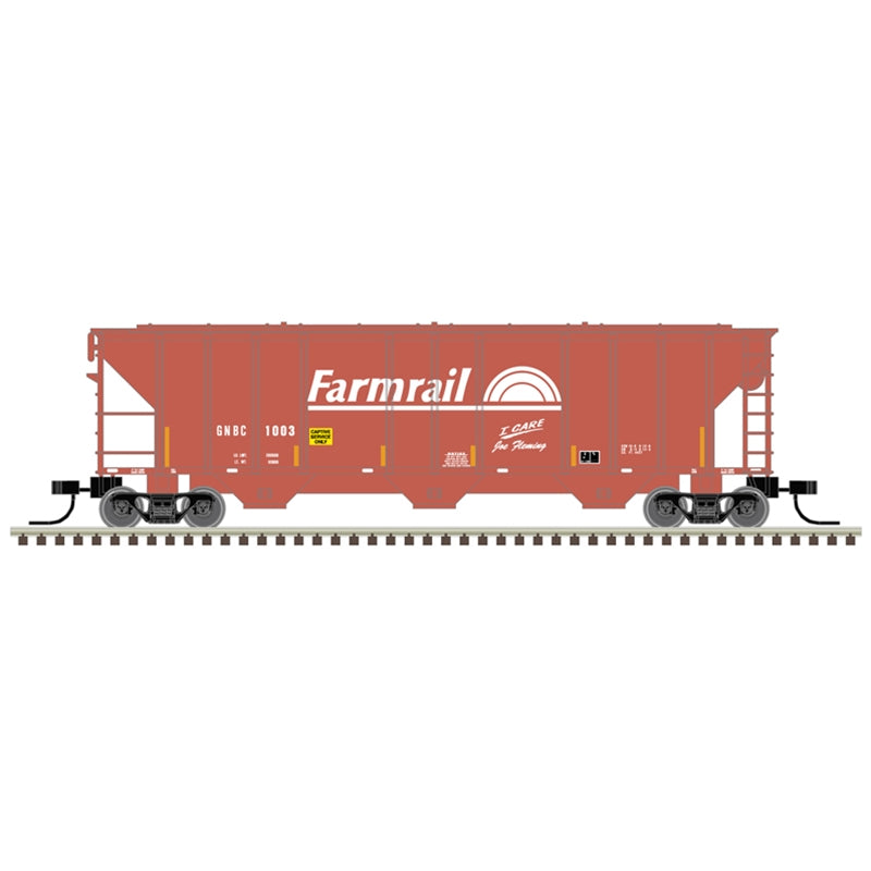 PREORDER Atlas 50006791 PS-2 4427 3-Bay Covered Hopper - Ready to Run - Master(R) -- Farmrail GNBC