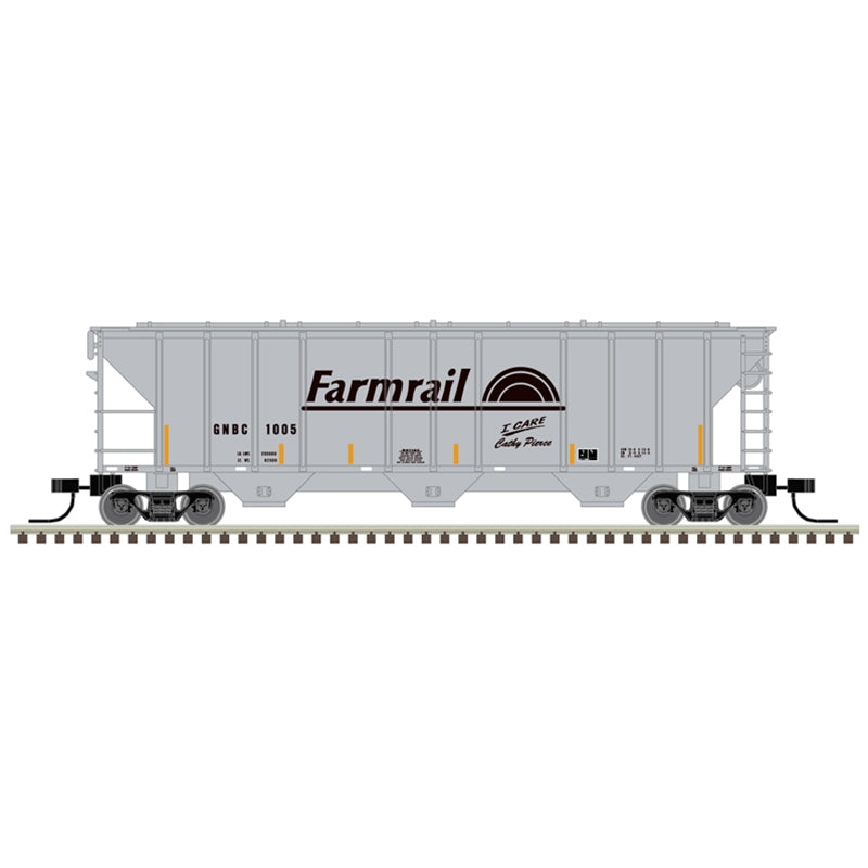 PREORDER Atlas 50006793 PS-2 4427 3-Bay Covered Hopper - Ready to Run - Master(R) -- Farmrail GNBC