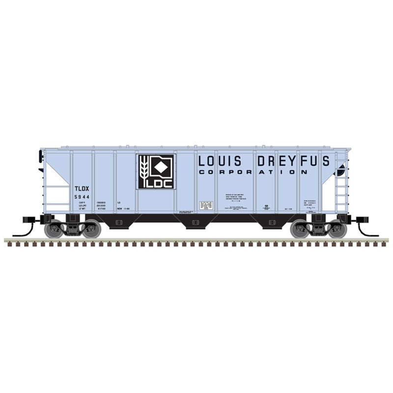 PREORDER Atlas 50006801 PS-2 4427 3-Bay Covered Hopper - Ready to Run - Master(R) -- Louis Dreyfus TLDX