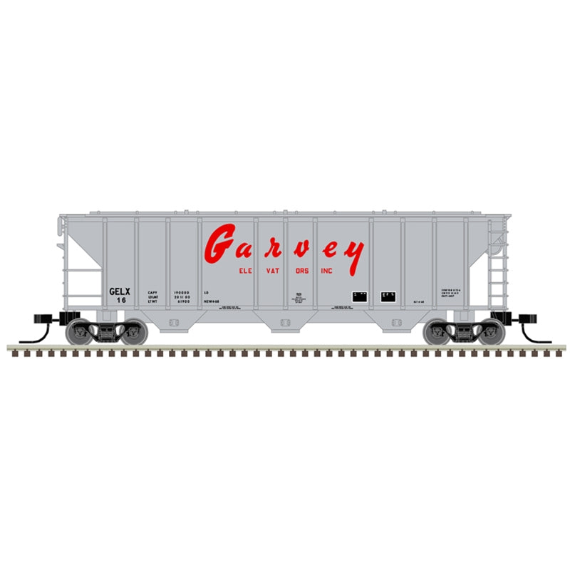 PREORDER Atlas 50006804 PS-2 4427 3-Bay Covered Hopper - Ready to Run - Master(R) -- Garvey GELX