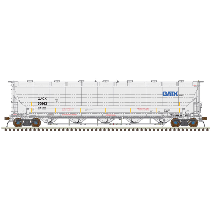 PREORDER Atlas 20007487 HO Trinity 5660 PD Covered Hopper - Ready to Run -- GATX GACX