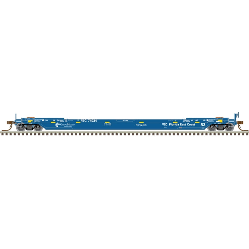 PREORDER Atlas Master Line N 50007034 53' Rebuilt Well Car, Florida East Coast