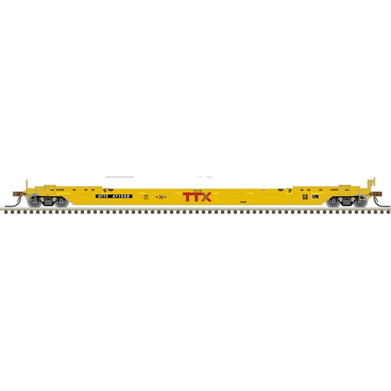 PREORDER Atlas Master Line N 50007042 53' Rebuilt Well Car, TTX