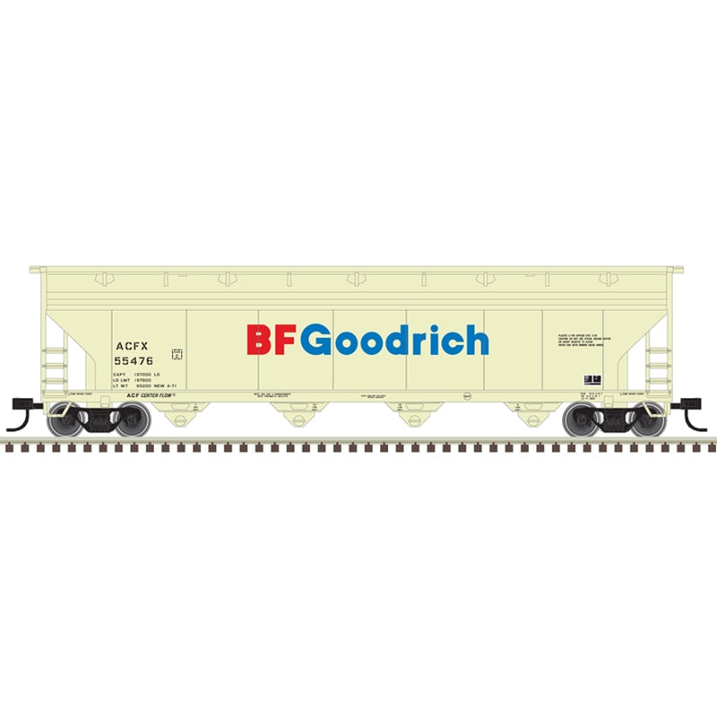 PREORDER Atlas Trainman N 50007105 ACF 5250 4-Bay Centerflow Hopper, BF Goodrich ACFX