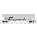 Atlas Trainman N 50007117 ACF 5250 4-Bay Centerflow Hopper, Rocor Resins