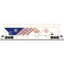 Atlas Trainman N 50007120 ACF 5250 4-Bay Centerflow Hopper, Wonder Bread ACFX