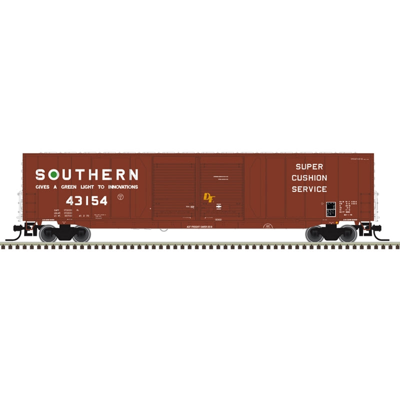 PREORDER Atlas Master Line N 50007174 ACF 60' Double-Door Auto Parts Boxcar, Southern Railway