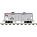 PREORDER Atlas Master Line N 50007219 55-Ton Fishbelly Hopper with Load, Norfolk Southern