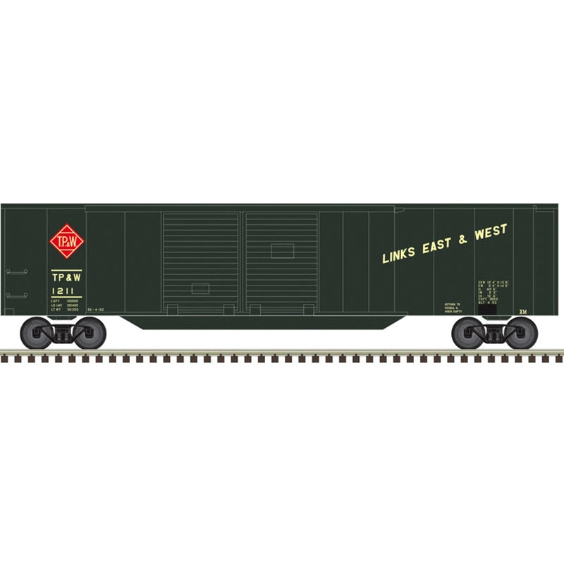 PREORDER Atlas Trainman N 50007318 50' Double Door Boxcar, Toledo Peoria & Eastern