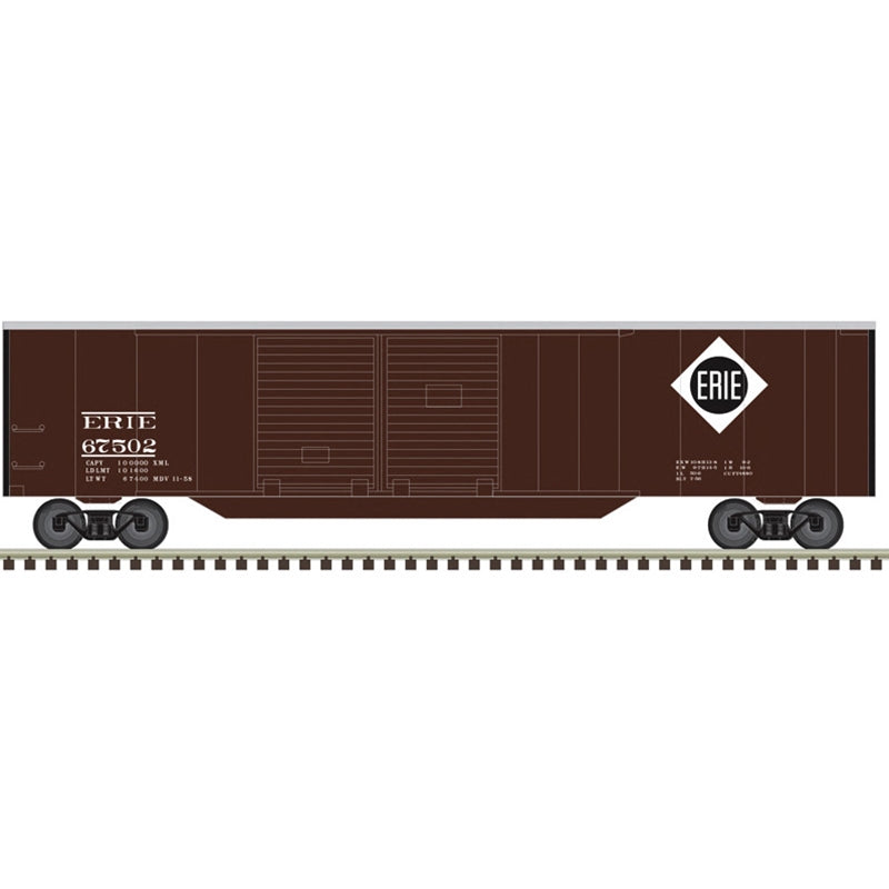 PREORDER Atlas Trainman N 50007322 50' Double Door Boxcar, Erie
